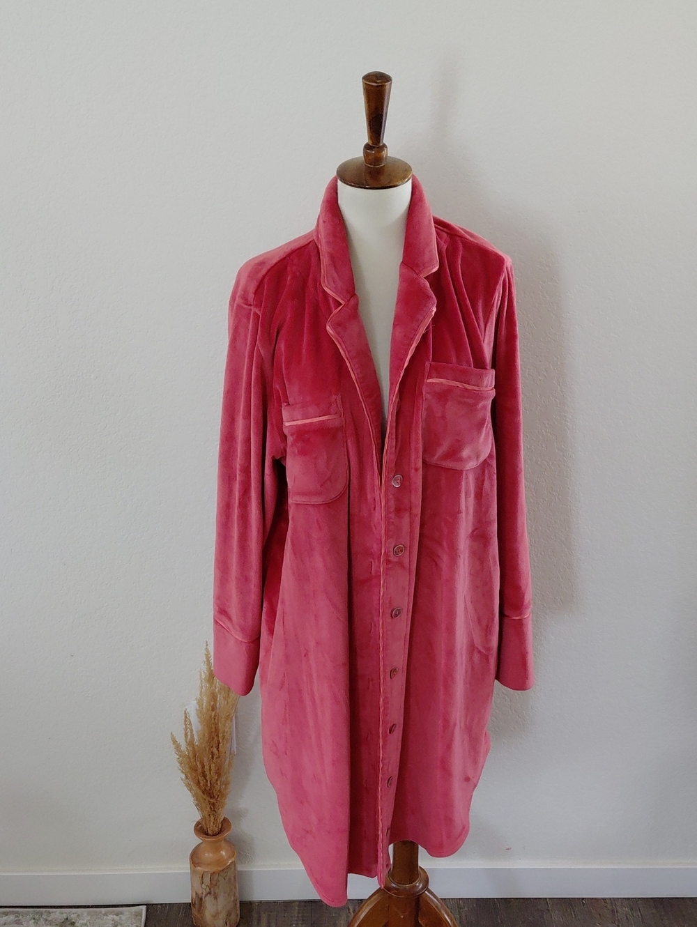 Soft Surroundings Velvet Boyfriend Tunic Shirt
